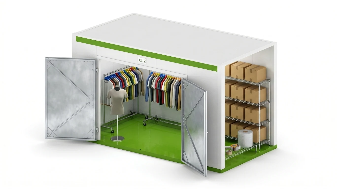 Indoor XL filled with realistic items